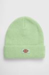 Шапка Dickies колір зелений з товстого трикотажу