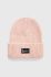 Шапка Karl Kani колір рожевий з товстого трикотажу