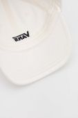 Бавовняна бейсболка Vans колір білий з аплікацією (3379157)