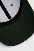 Бавовняна бейсболка Vans колір зелений з принтом