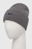 Шапка La Martina колір сірий з тонкого трикотажу