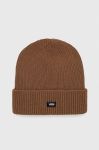 Шапка Vans колір коричневий з товстого трикотажу (3546432)