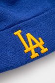 Шапка New Era з товстого трикотажу LOS ANGELES DODGERS колір блакитний