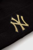 Шапка New Era колір чорний з товстого трикотажу NEW YORK YANKEES (3540138)
