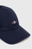 Бавовняна бейсболка Gant колір синій з аплікацією (3372660)