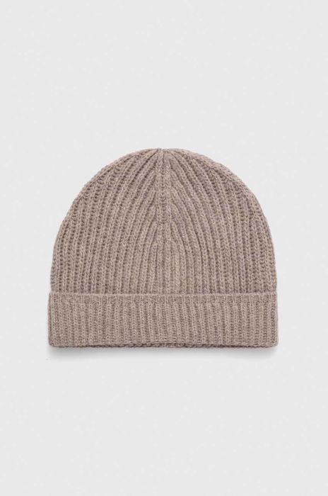 Вовняна шапка United Colors of Benetton колір сірий вовна (3537661)