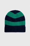 Шапка з домішкою вовни United Colors of Benetton з тонкого трикотажу колір барвистий (3653484)