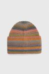 Вовняна шапка United Colors of Benetton з товстого трикотажу вовна колір барвистий (3678608)