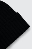 Шапка з домішкою вовни Sisley колір чорний з тонкого трикотажу (3629462)