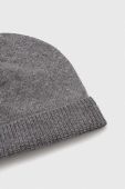 Шапка з домішкою вовни Sisley колір сірий з тонкого трикотажу (3597607)