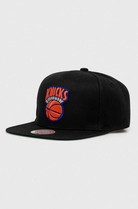 Кепка Mitchell&Ness NEW YORK KNICKS колір чорний з аплікацією