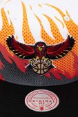 Бавовняна бейсболка Mitchell&Ness ATLANTA HAWKS колір білий візерунок