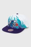 Бавовняна бейсболка Mitchell&Ness CHARLOTTE HORNETS колір білий візерунок