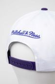 Бавовняна бейсболка Mitchell&Ness CHARLOTTE HORNETS колір білий візерунок