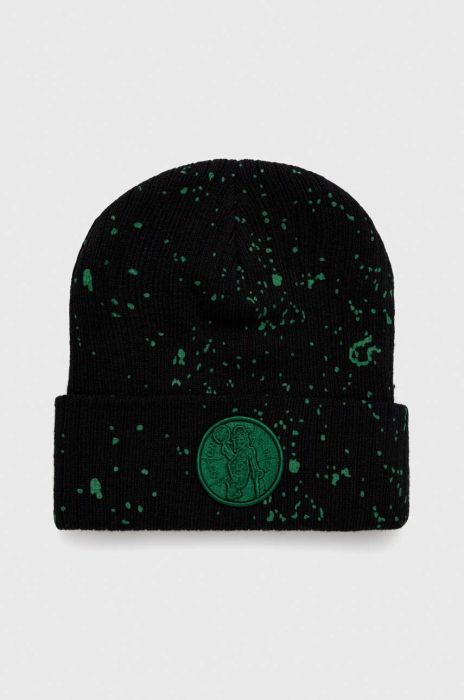 Шапка Mitchell&Ness BOSTON CELTICS колір чорний з товстого трикотажу