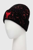 Шапка Mitchell&Ness CHICAGO BULLS колір чорний з товстого трикотажу