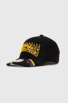 Бавовняна бейсболка Mitchell&Ness LOS ANGELES LAKERS колір чорний візерунок