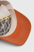 Кепка Von Dutch колір помаранчевий візерунок