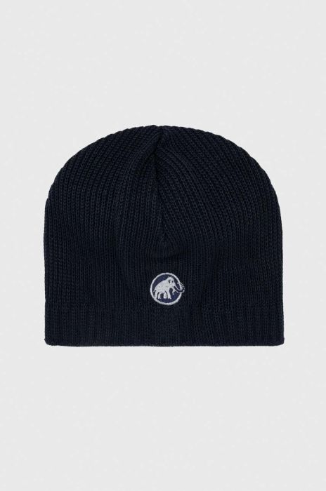 Шапка Mammut Sublime колір синій вовна