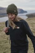 Шапка Fjallraven Tab колір зелений з товстого трикотажу