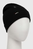 Двостороння шапка Smartwool Thermal Merino Reversible колір чорний з тонкого трикотажу вовна