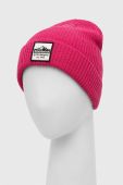 Вовняна шапка Smartwool колір рожевий з товстого трикотажу вовна