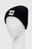 Вовняна шапка Smartwool колір чорний з товстого трикотажу вовна