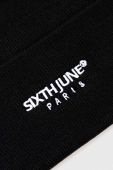Шапка Sixth June колір чорний з товстого трикотажу