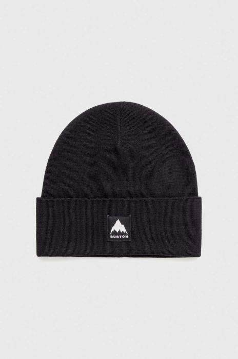 Шапка Burton Recycled Kactusbunch колір чорний з тонкого трикотажу