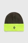 Шапка Black Diamond колір зелений з тонкого трикотажу