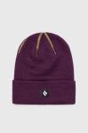 Шапка Black Diamond колір фіолетовий з тонкого трикотажу