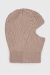 Капор з домішкою вовни Bomboogie колір бежевий (3550361)