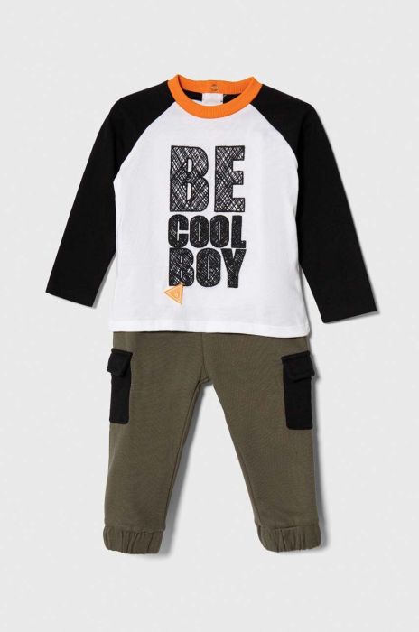 Дитячий бавовняний комплект Guess колір білий (3605538)