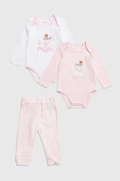 Комплект для немовлят Guess колір рожевий (3458493)