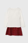 Дитячий лонгслів і спідниця Guess колір червоний