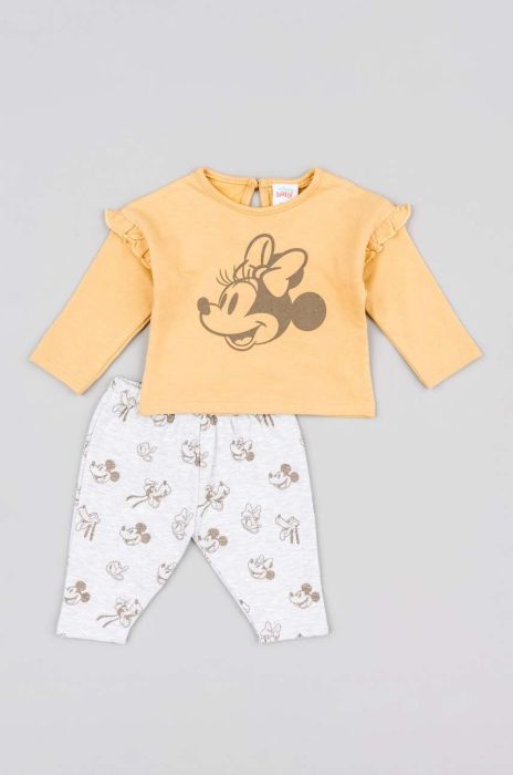 Дитячий бавовняний комплект zippy колір жовтий (3691056)