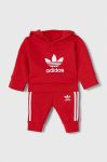 Комплект лаунж adidas Originals колір червоний