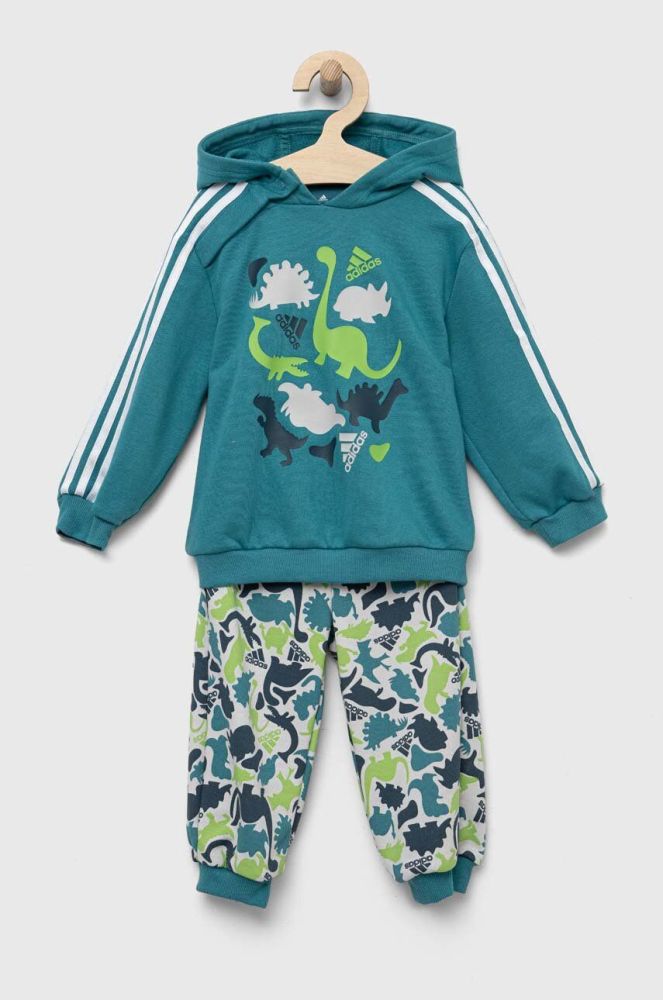 Дитячий спортивний костюм adidas колір бірюзовий (3309896)