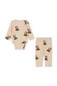 Дитячий бавовняний комплект Konges Sl?jd колір бежевий (3673844)