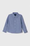 Дитяча бавовняна сорочка Guess колір блакитний (3374767)