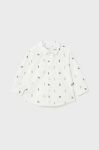 Бавовняна сорочка для немовля Mayoral колір білий (3429131)
