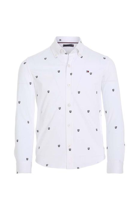 Дитяча бавовняна сорочка Tommy Hilfiger колір білий (3574515)