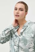 Сорочка Guess жіноча колір зелений regular класичний комір (3313035)