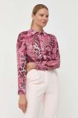 Сорочка Guess жіноча колір рожевий regular класичний комір (3383370)