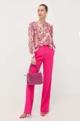 Блузка Guess жіноча колір рожевий візерунок (3381214)