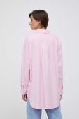 Бавовняна сорочка Tommy Hilfiger жіноча колір рожевий relaxed класичний комір (3338200)