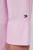 Бавовняна сорочка Tommy Hilfiger жіноча колір рожевий relaxed класичний комір (3338200)