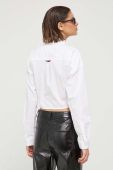 Бавовняна сорочка Tommy Jeans жіноча колір білий relaxed класичний комір (3360045)