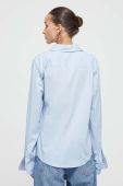 Сорочка HUGO жіноча regular класичний комір колір блакитний