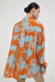Сорочка Samsoe Samsoe жіноча колір помаранчевий relaxed класичний комір (3296648)